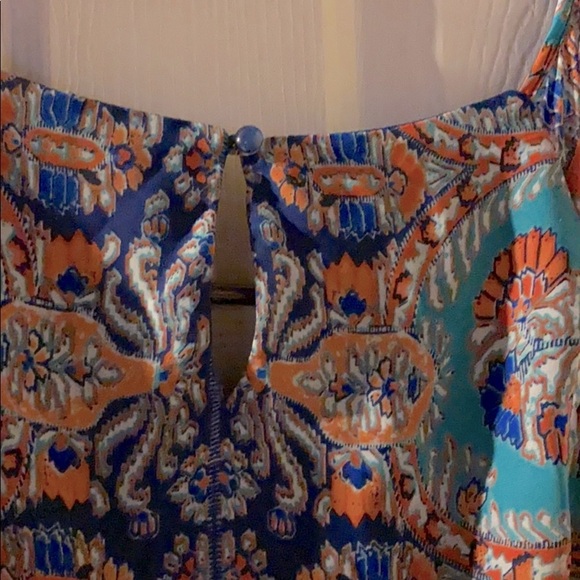 Auw blue floral dress size-L - Picture 5 of 7